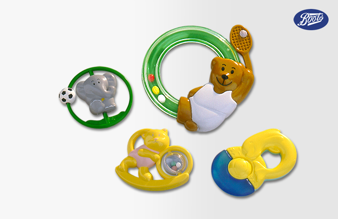 boots baby rattles